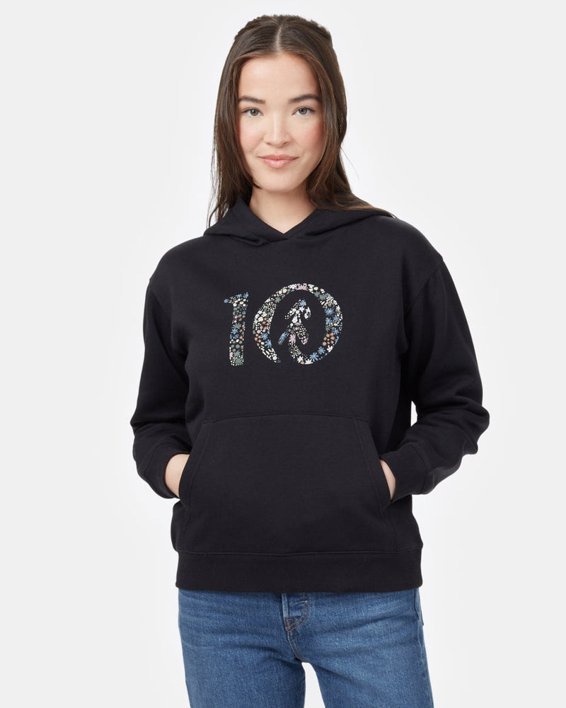 Black Women's Eco-Friendly Pullover Hoodie