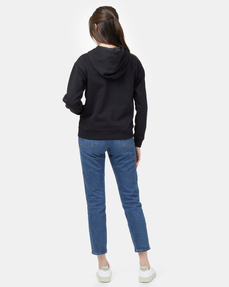 Black Women's Eco-Friendly Pullover Hoodie
