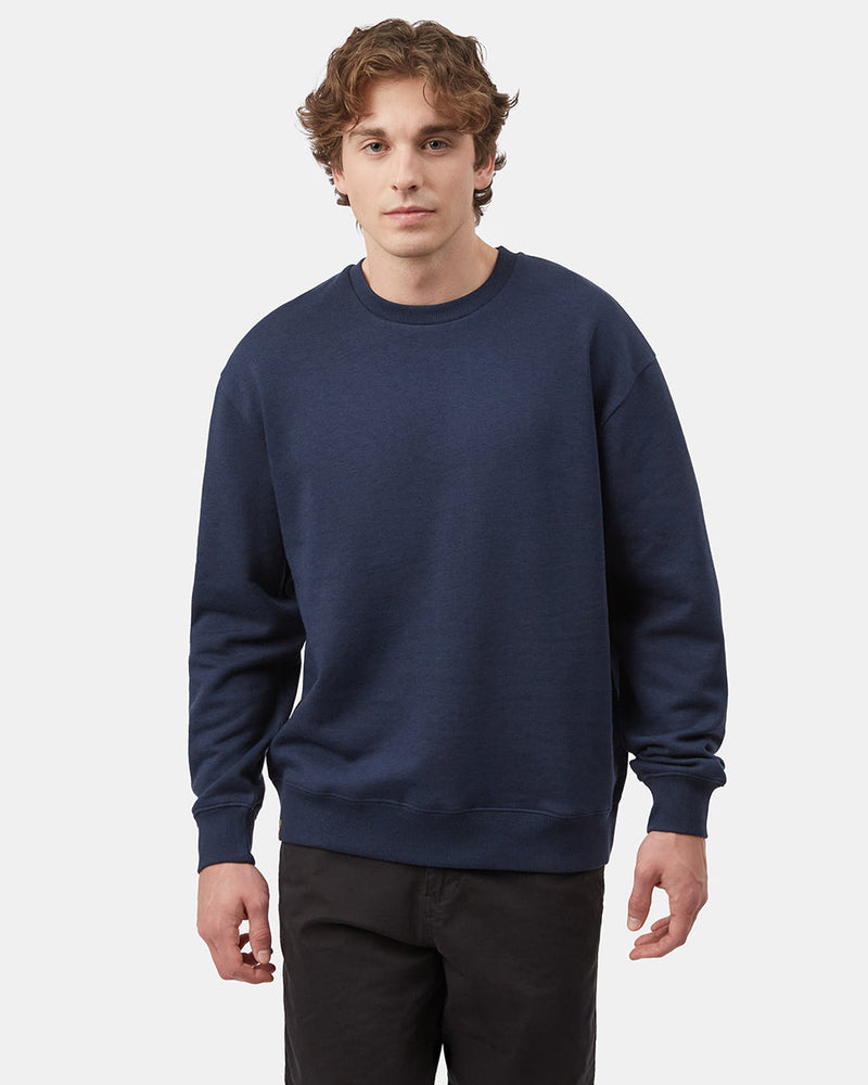 Blue Men's Long Sleeve Crew Neck Sweatshirt