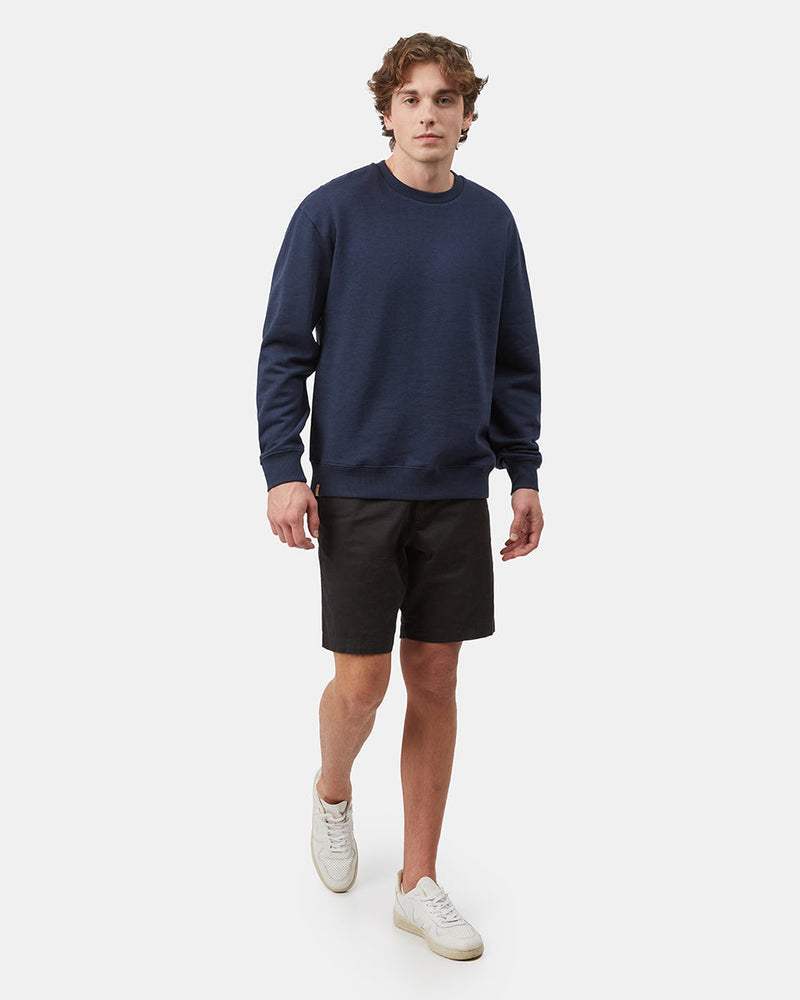 Blue Men's Long Sleeve Crew Neck Sweatshirt