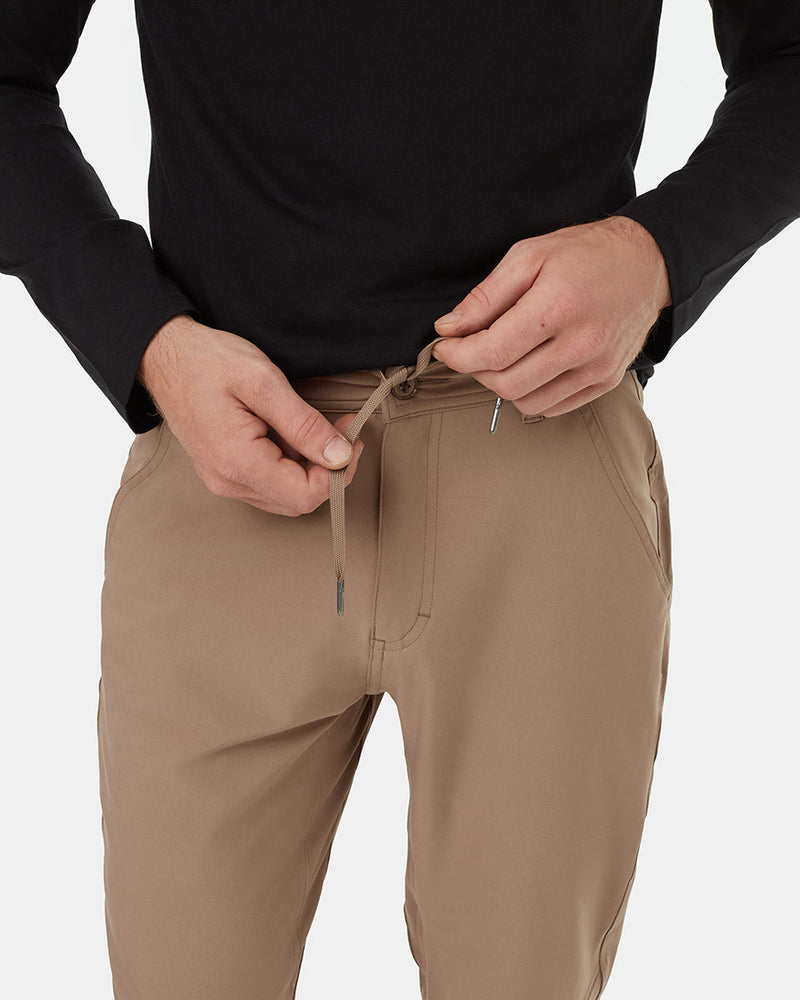 Brown-Mens-Recycled-Polyester-Joggers