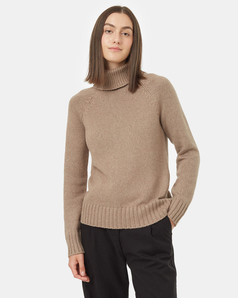 Brown-Women_s-Ribbed-Wool-Turtleneck