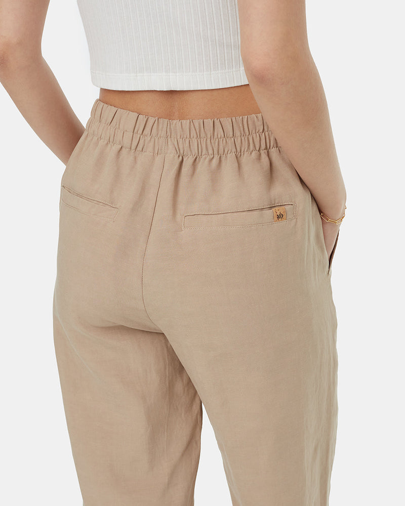 Brown-Womens-Cropped-Wide-Leg-Trousers
