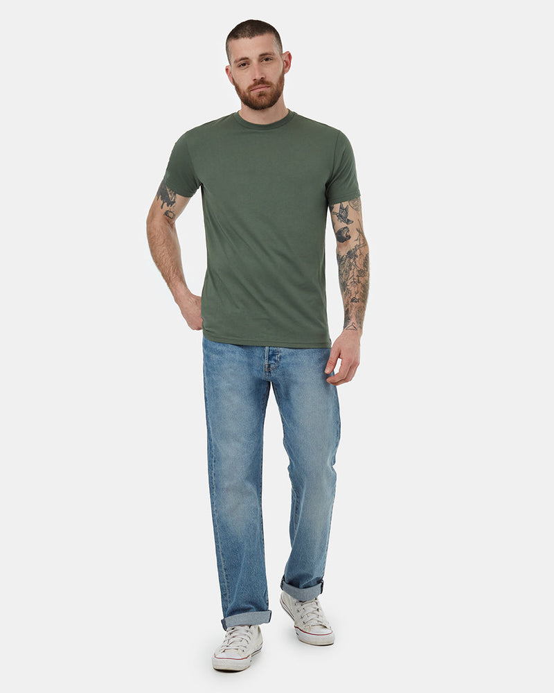 Green-Basic-Cotton-Classic-Tee
