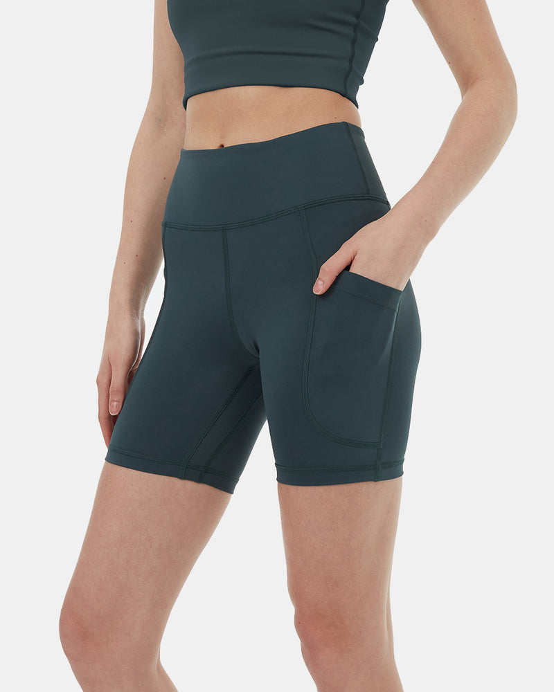 Green Women's High-Rise Biker Short