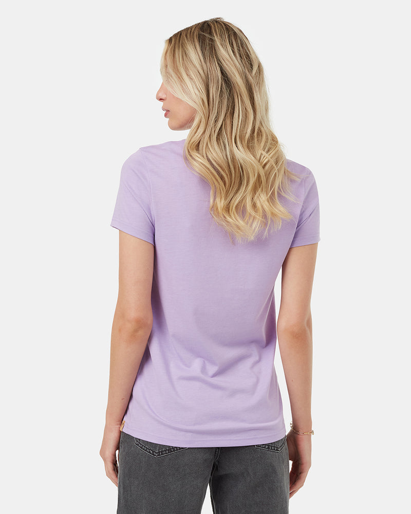 Purple-Recycled-Polyester-Crew-Neck-T-Shirt