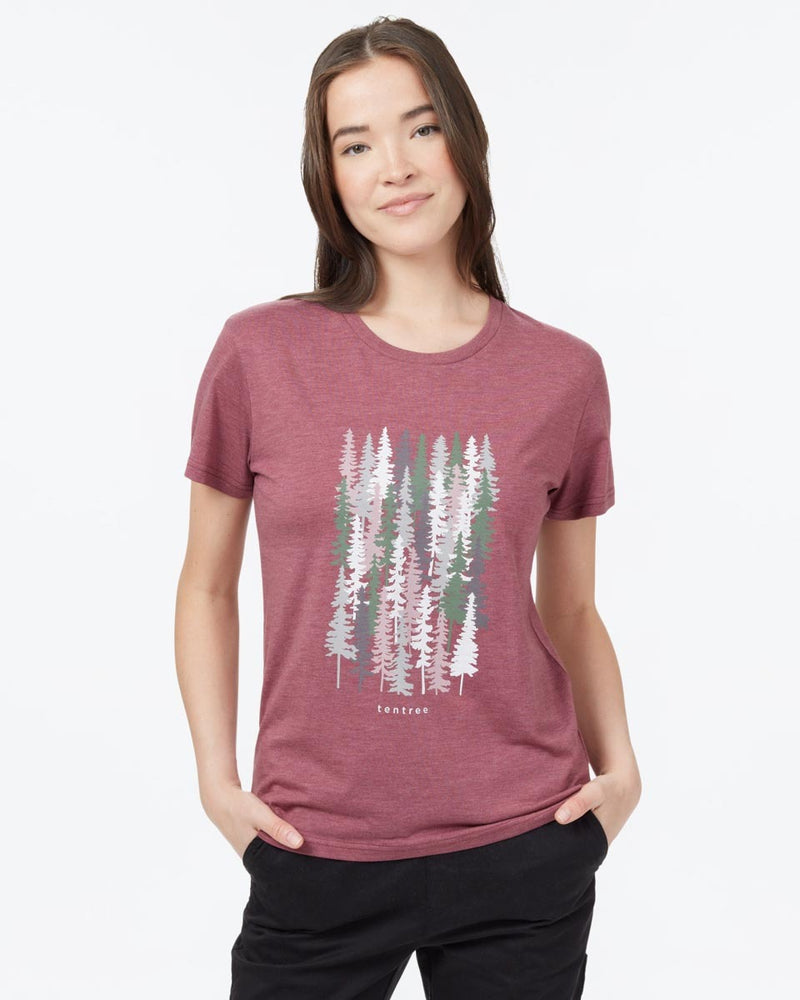 Red-Recycled-Polyester-Graphic-T-Shirt