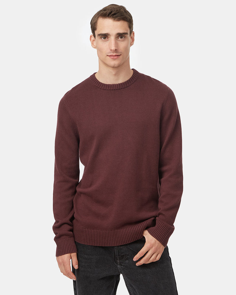 Red Men's Organic Cotton Knit Jumper