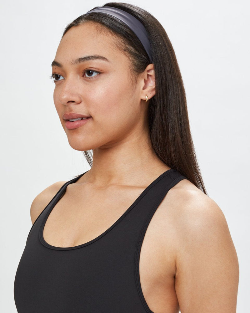 Gray Recycled Polyester Hair Headband