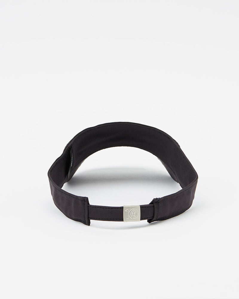 Black Recycled Polyester Sun Visor Hat