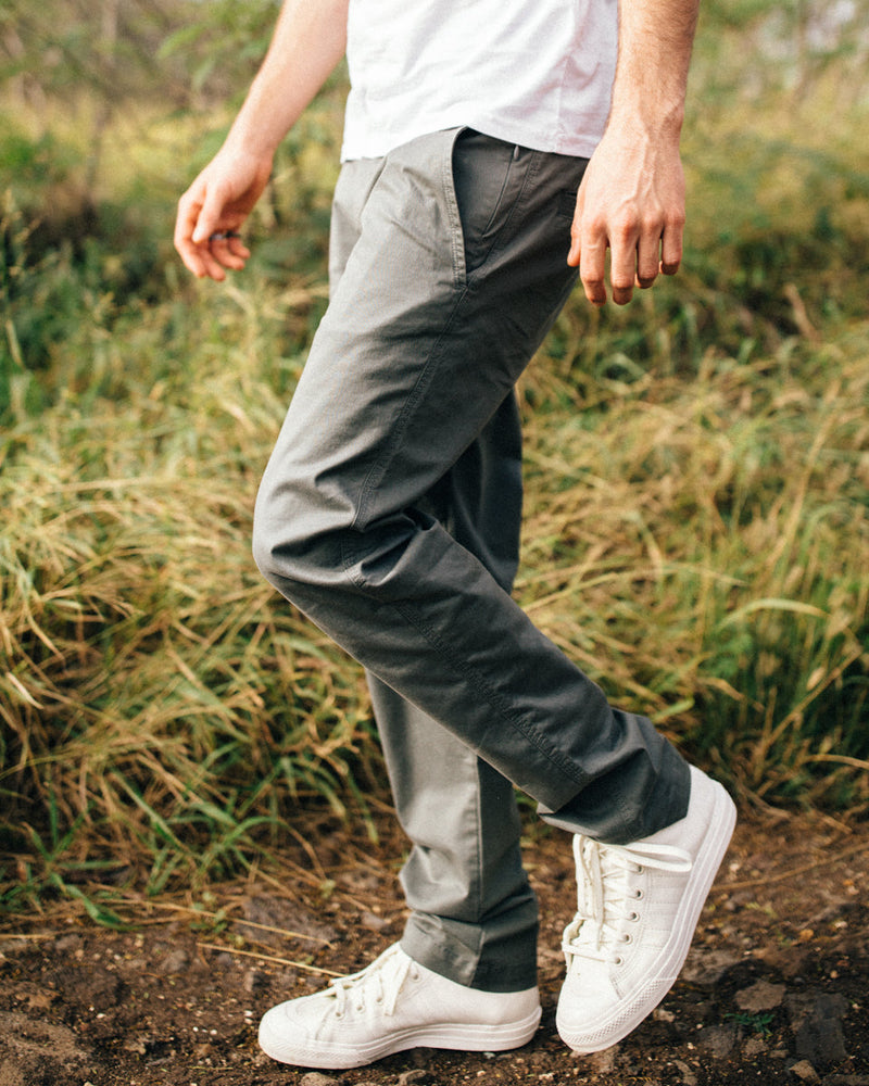 Gray Men's Organic Cotton Trousers
