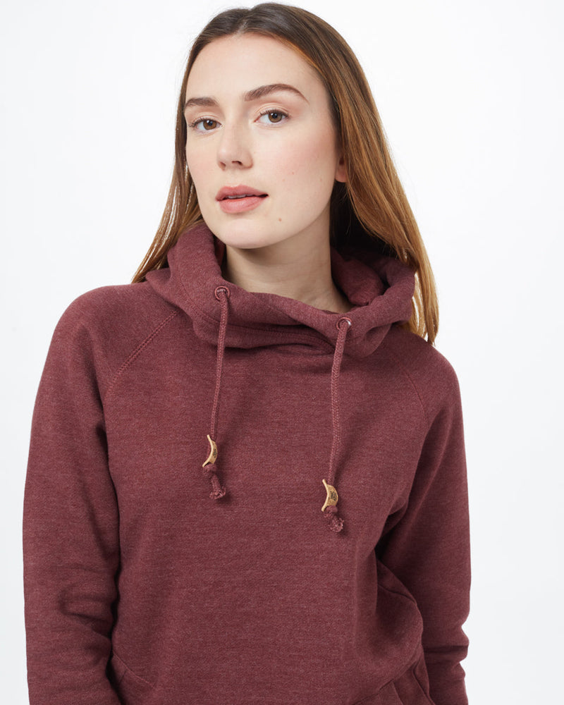 Red Organic Cotton Pullover Hoodie