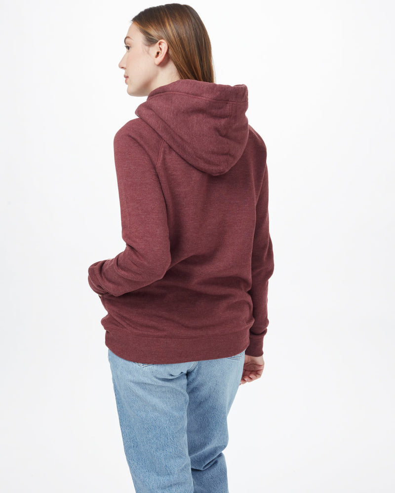 Red Organic Cotton Pullover Hoodie