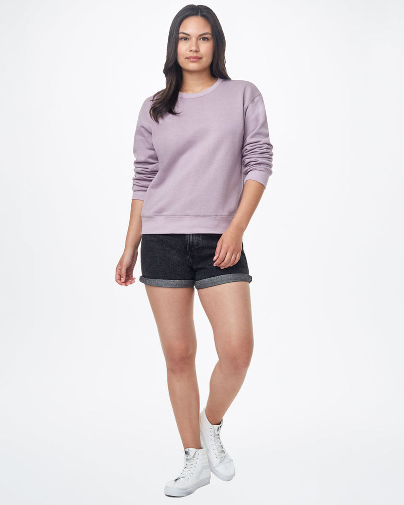 Purple Women's Fleece Long Sleeve Sweatshirt