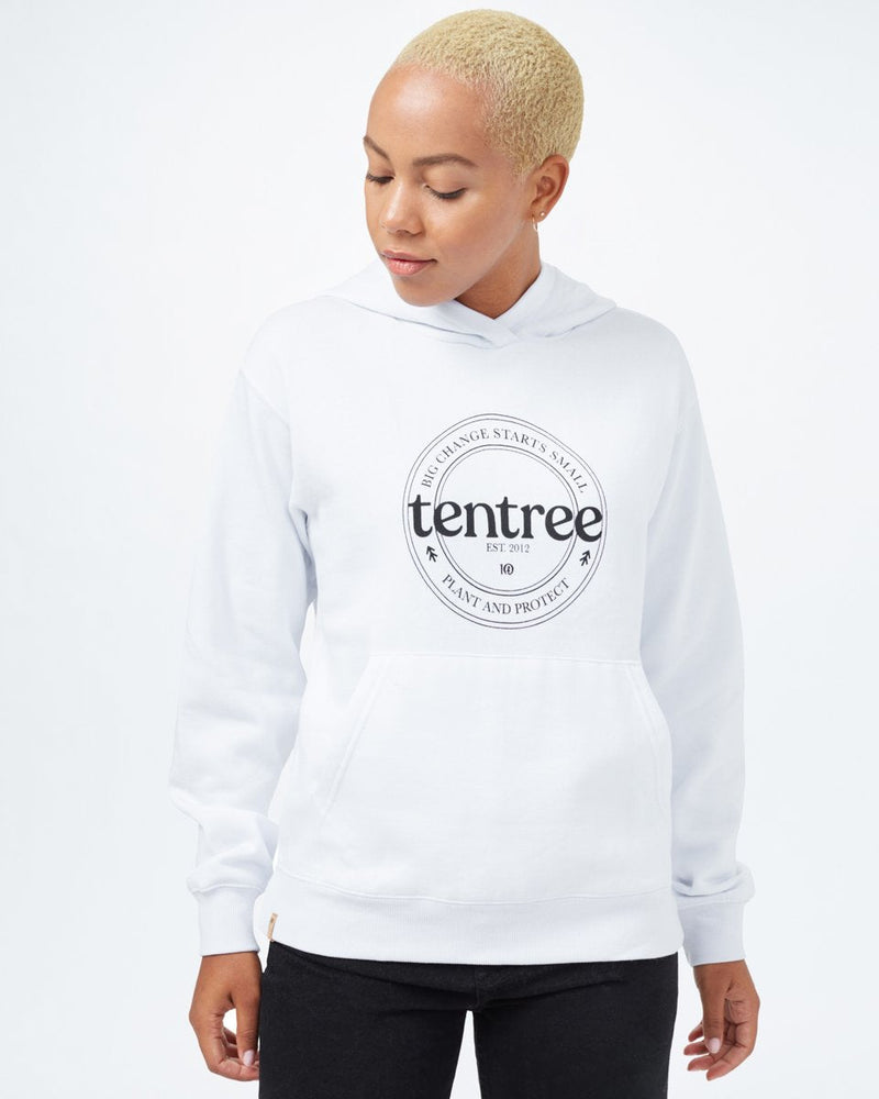 White Women's Graphic Hoodie