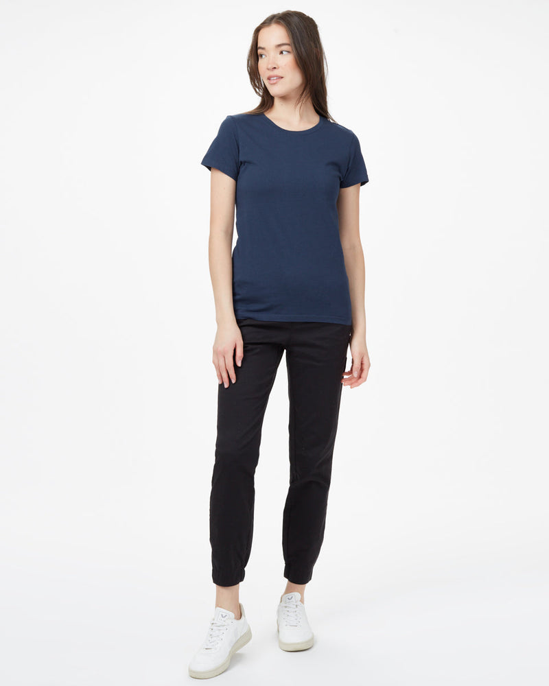 Blue Organic Cotton, Crew-Neck T-Shirt