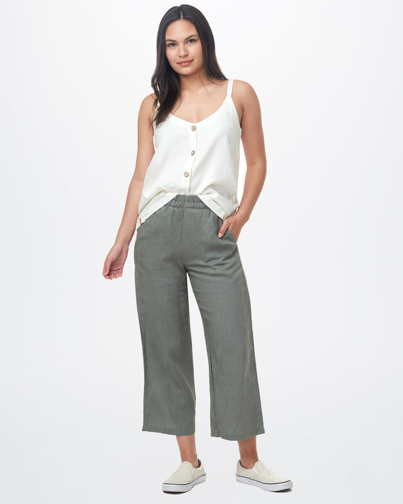 White Women's Button Front Tank Top