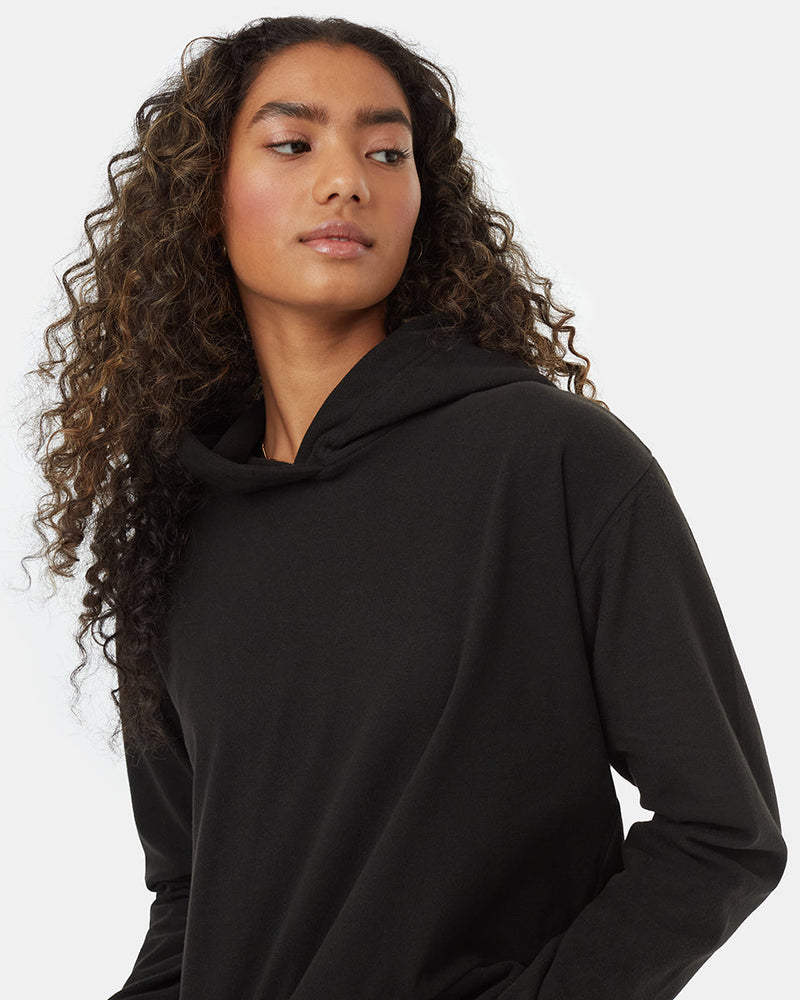 Women's Recycled Polyester Cropped Hooded Pullover