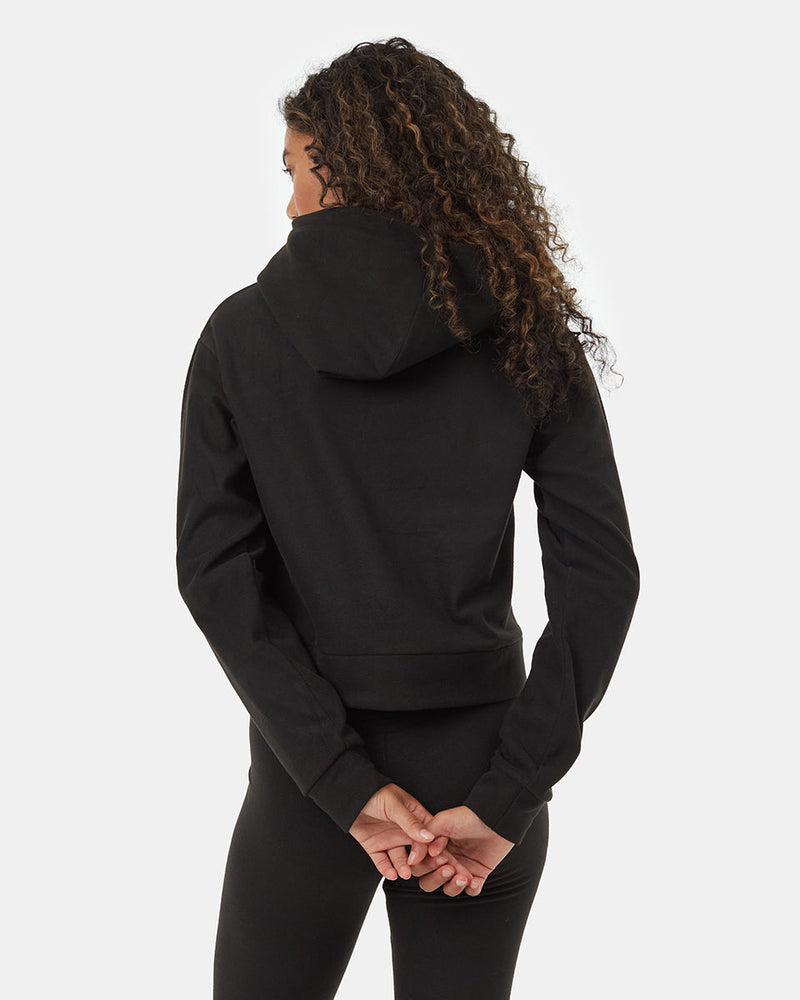 Women's Recycled Polyester Cropped Hooded Pullover