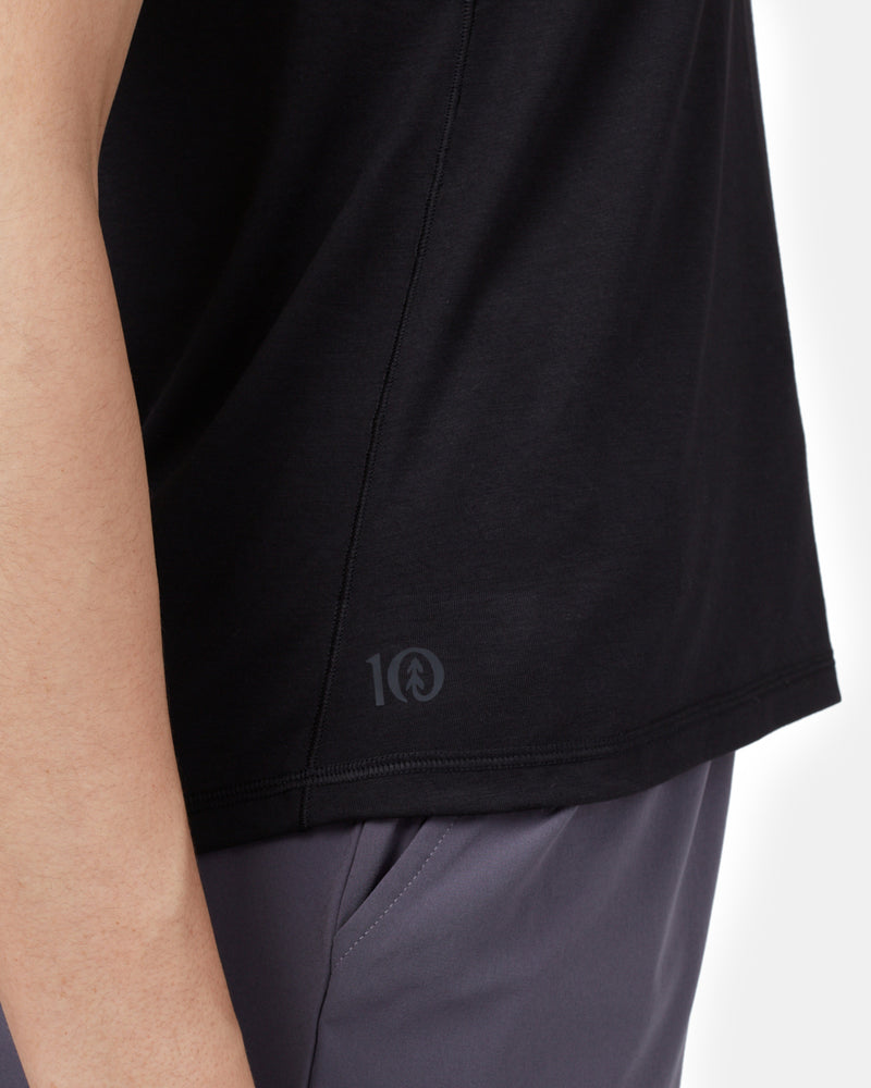 Black Women's Recycled Polyester Tank