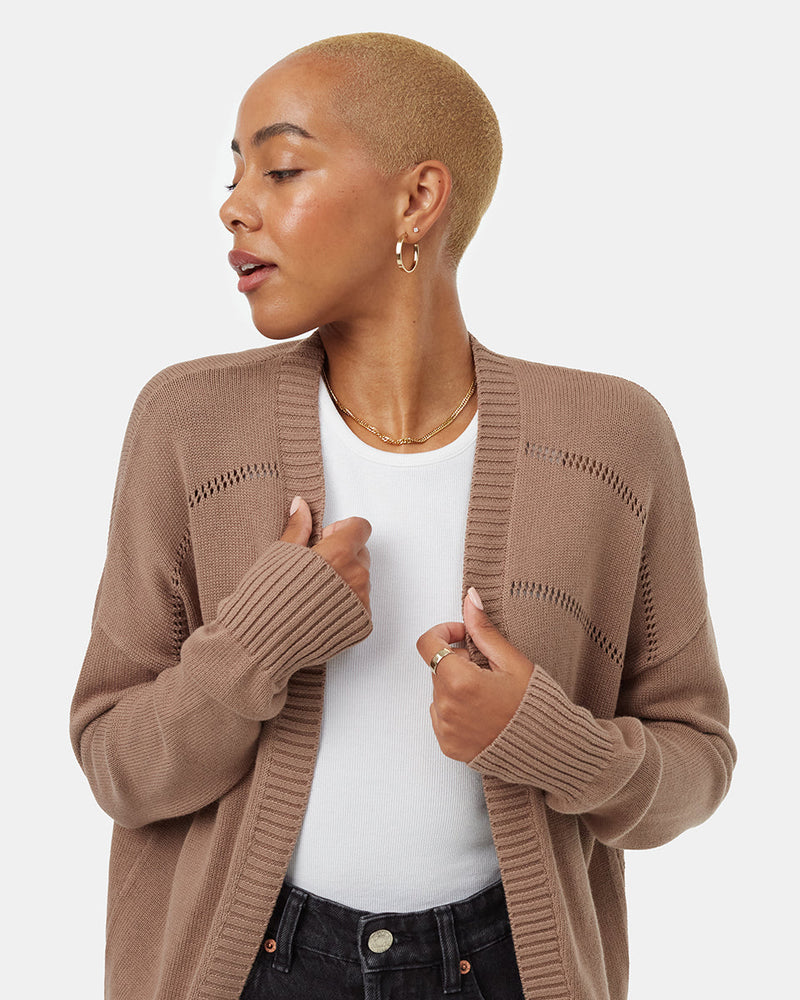 Women's Organic Cotton Knit Cardigan