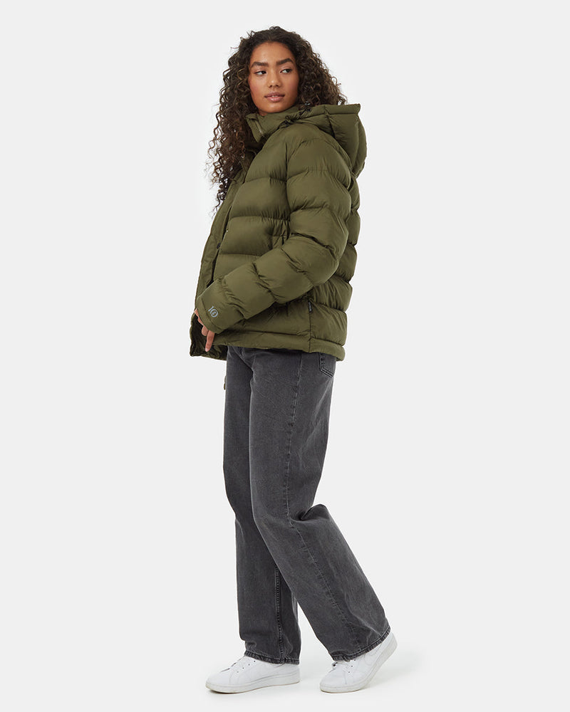 Water-Resistant Mid-Length Puffer Jacket