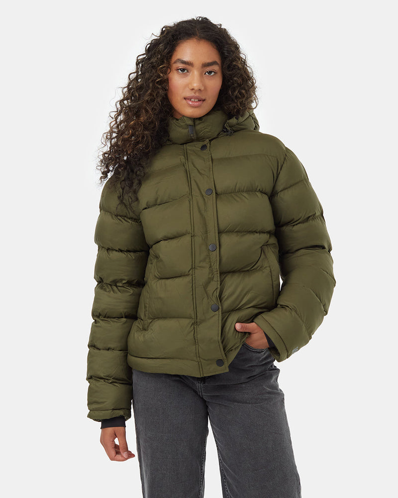 Water-Resistant Mid-Length Puffer Jacket