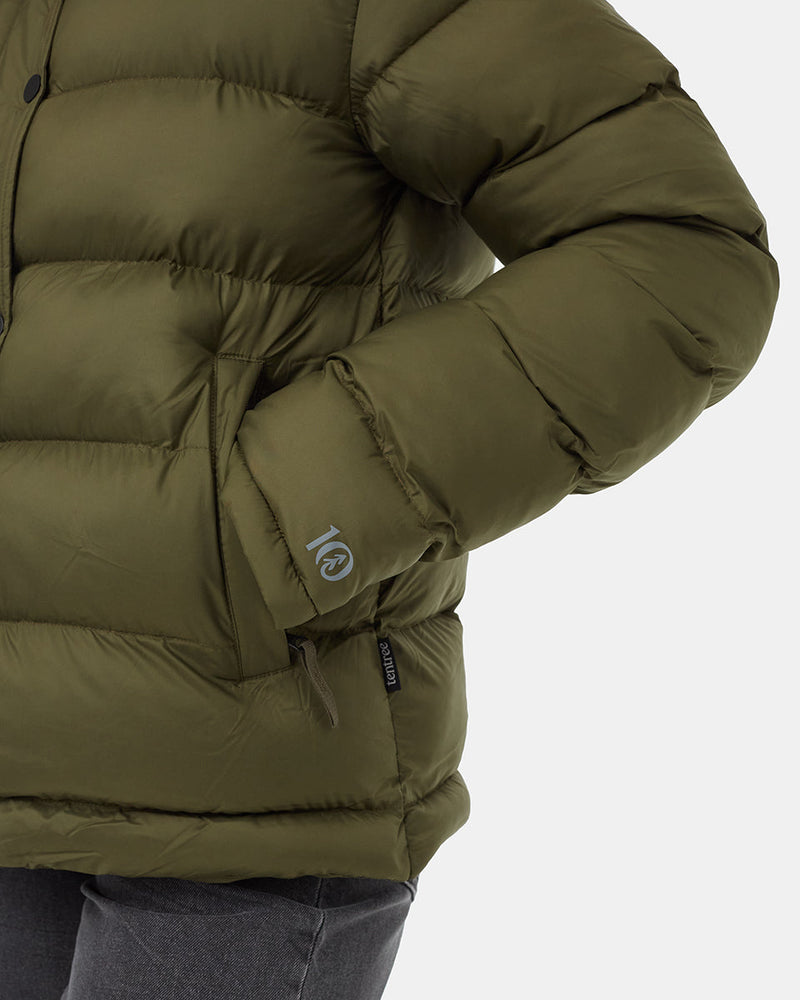 Water-Resistant Mid-Length Puffer Jacket