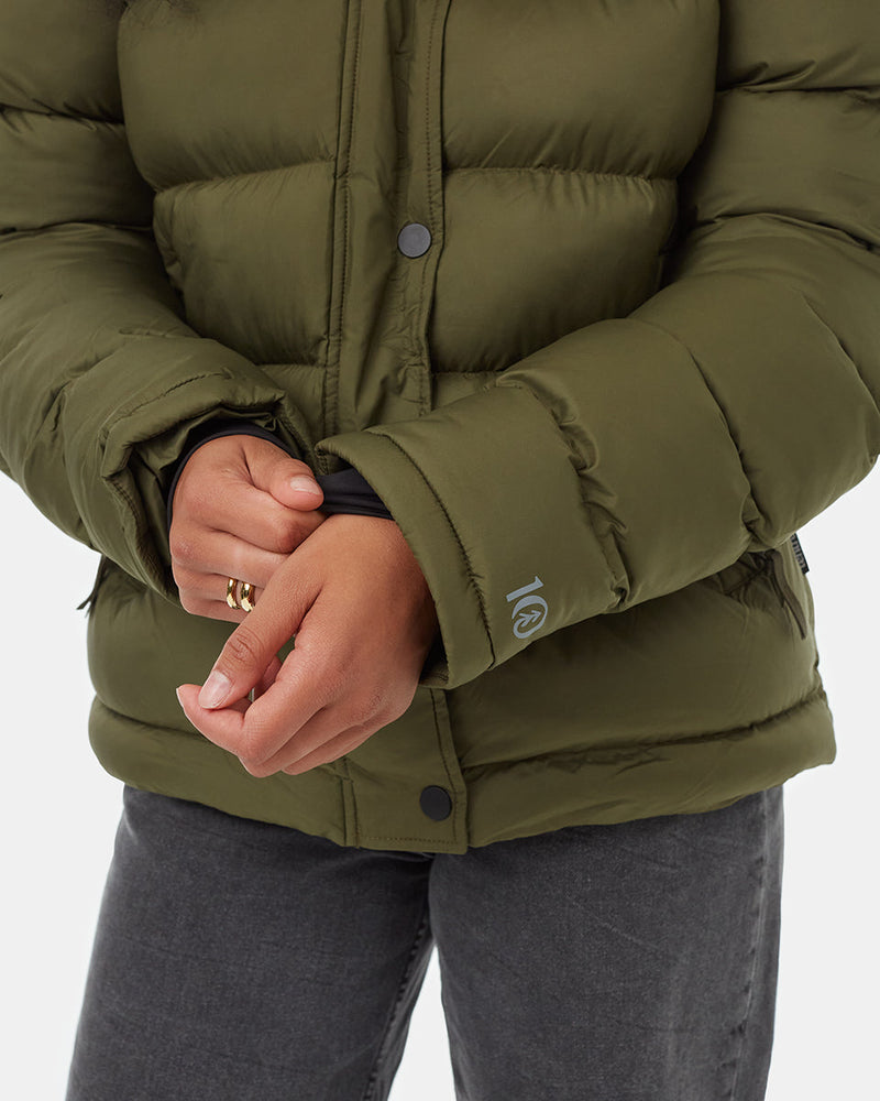 Water-Resistant Mid-Length Puffer Jacket