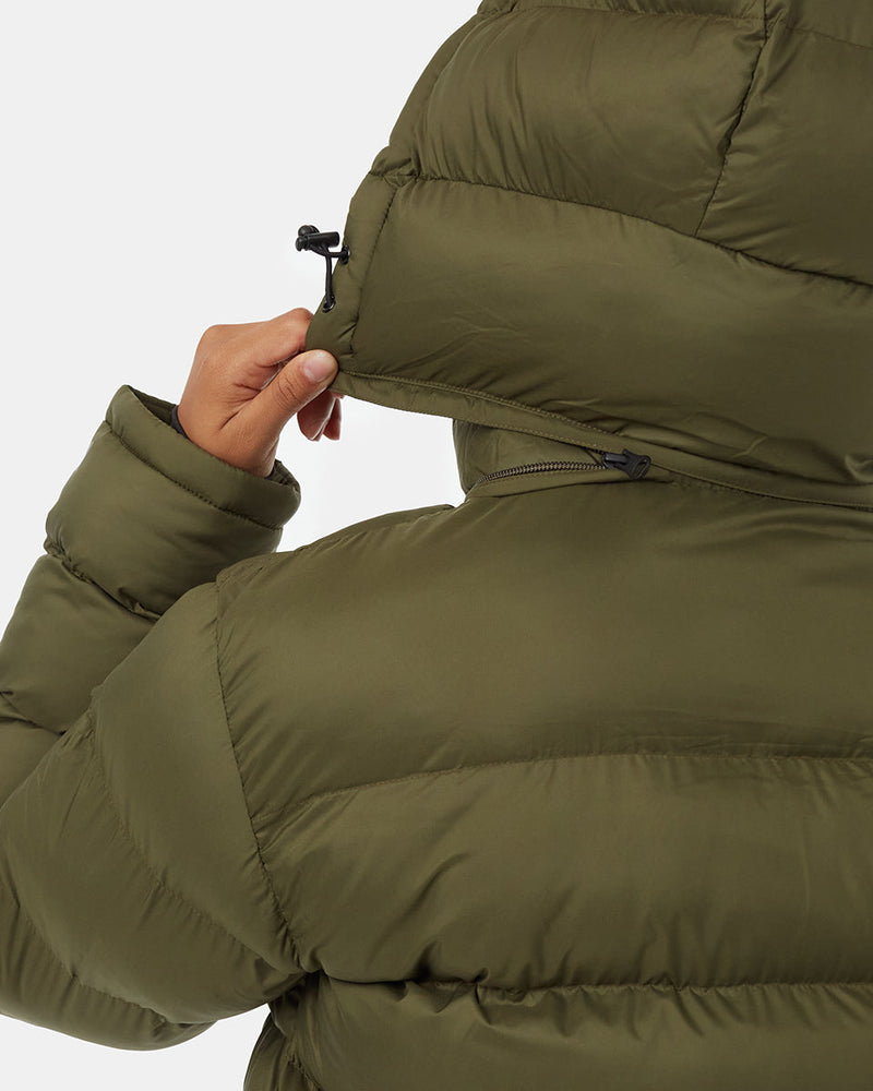 Water-Resistant Mid-Length Puffer Jacket
