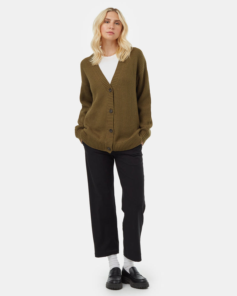 Women's Oversized Long Wool Cardigan