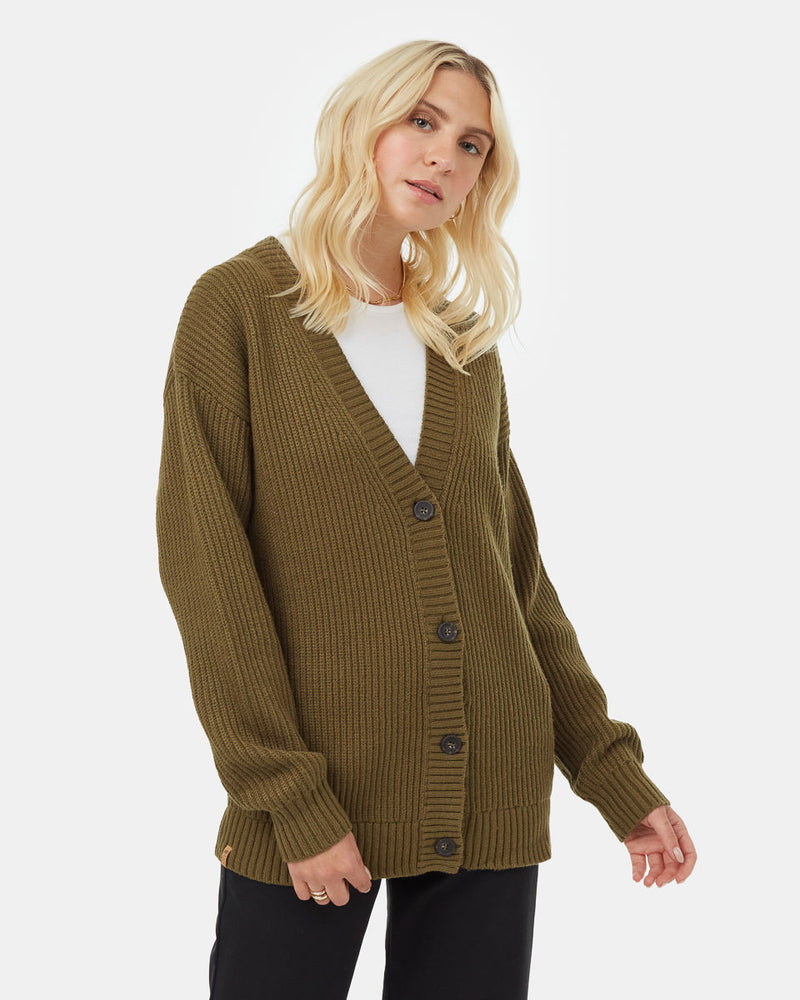 Women's Oversized Long Wool Cardigan